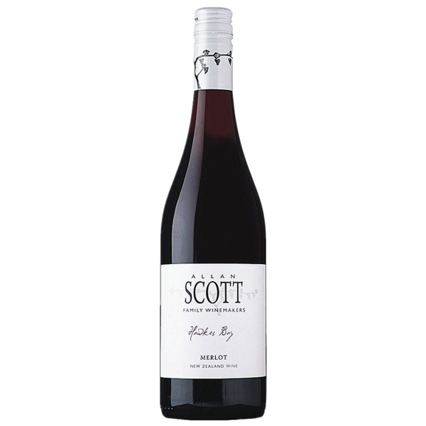 Allan Scott Hawkes Bay Merlot 750ml - White Label