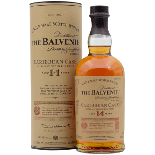 Balvenie 14YO Caribbean Cask Speyside Single Malt 700ml