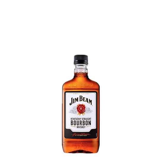 Jim Beam White Bourbon Hip Flask 375ml