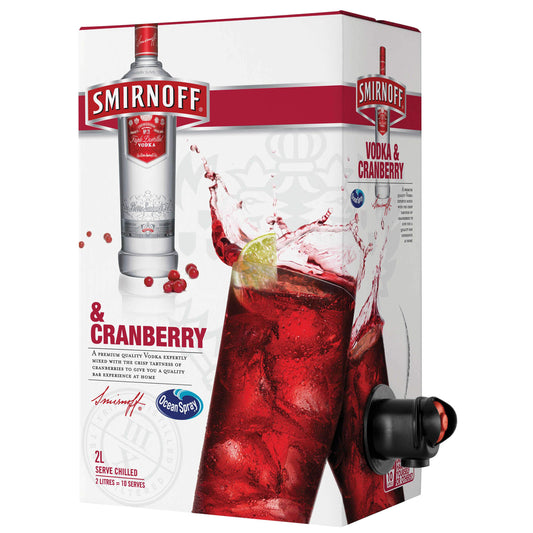 Smirnoff & Cranberry 2L