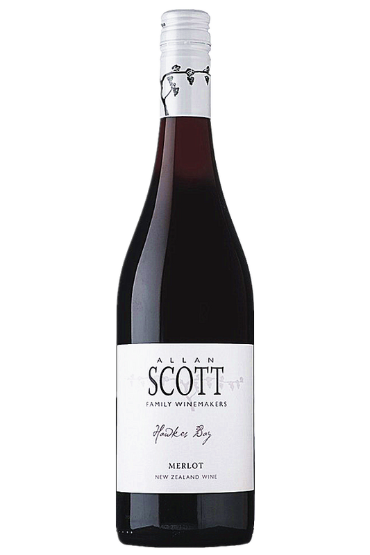 Allan Scott Hawkes Bay Merlot 750ml - White Label